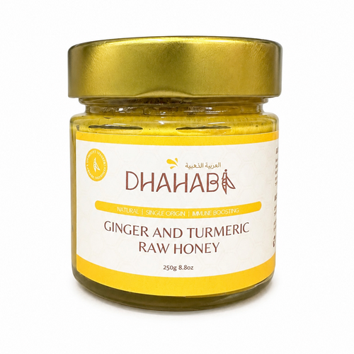 Dhahabi Raw Honey Infusions: Ginger & Turmeric Honey 250g